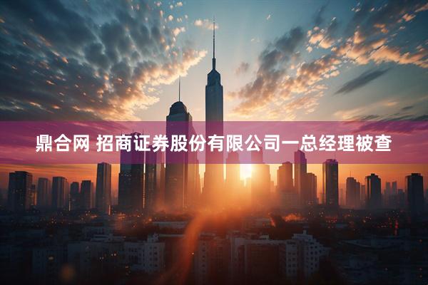 鼎合网 招商证券股份有限公司一总经理被查