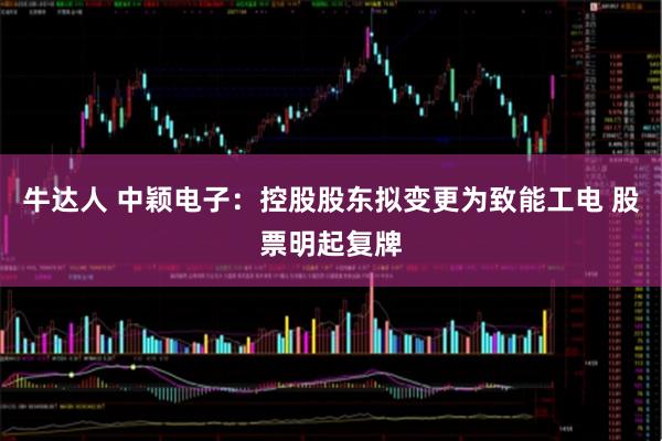 牛达人 中颖电子：控股股东拟变更为致能工电 股票明起复牌