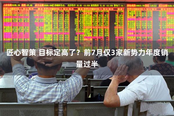 匠心智策 目标定高了？前7月仅3家新势力年度销量过半